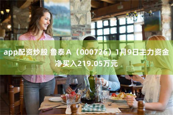 app配资炒股 鲁泰Ａ（000726）1月9日主力资金净买入219.05万元